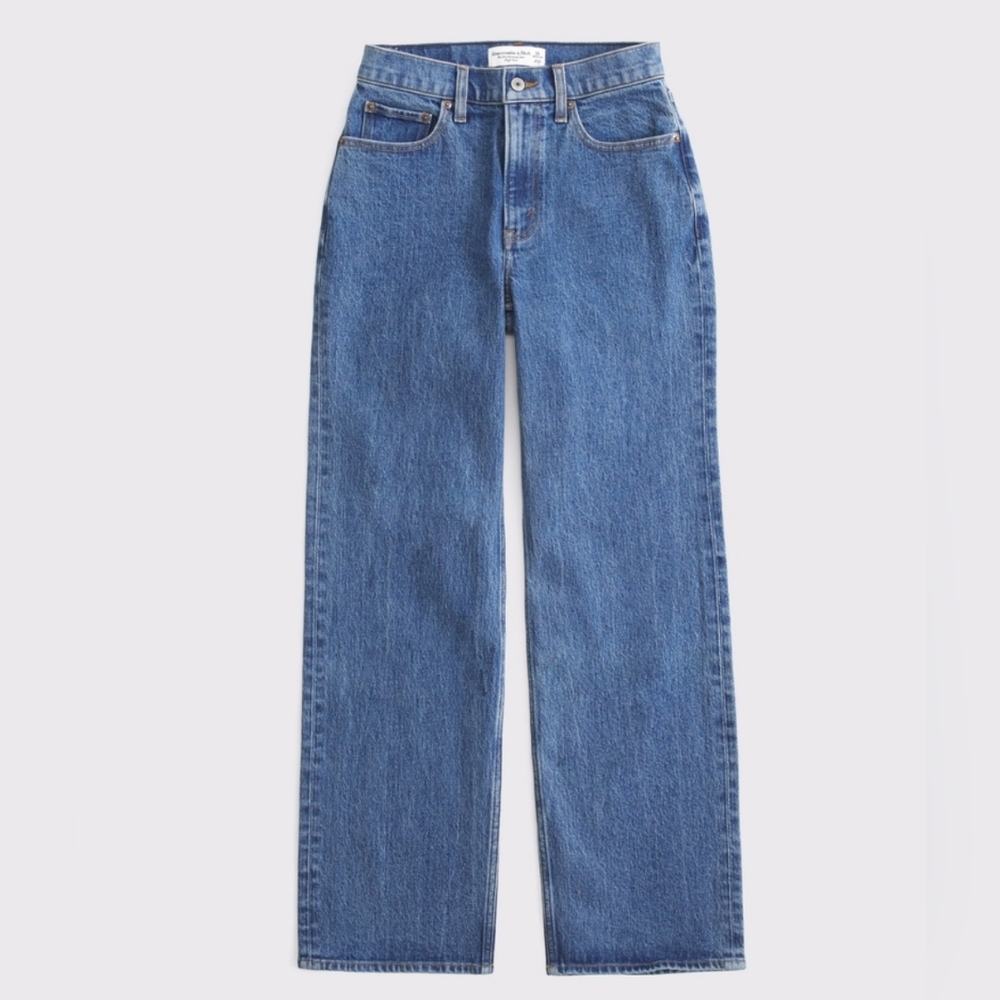 Abercrombie And Fitch High Rise 90s Relaxed Jean Size 27/4 Regular